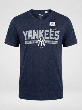 New York Yankees MLB CSA Men’s Large Navy Graphic T-Shirt NWT